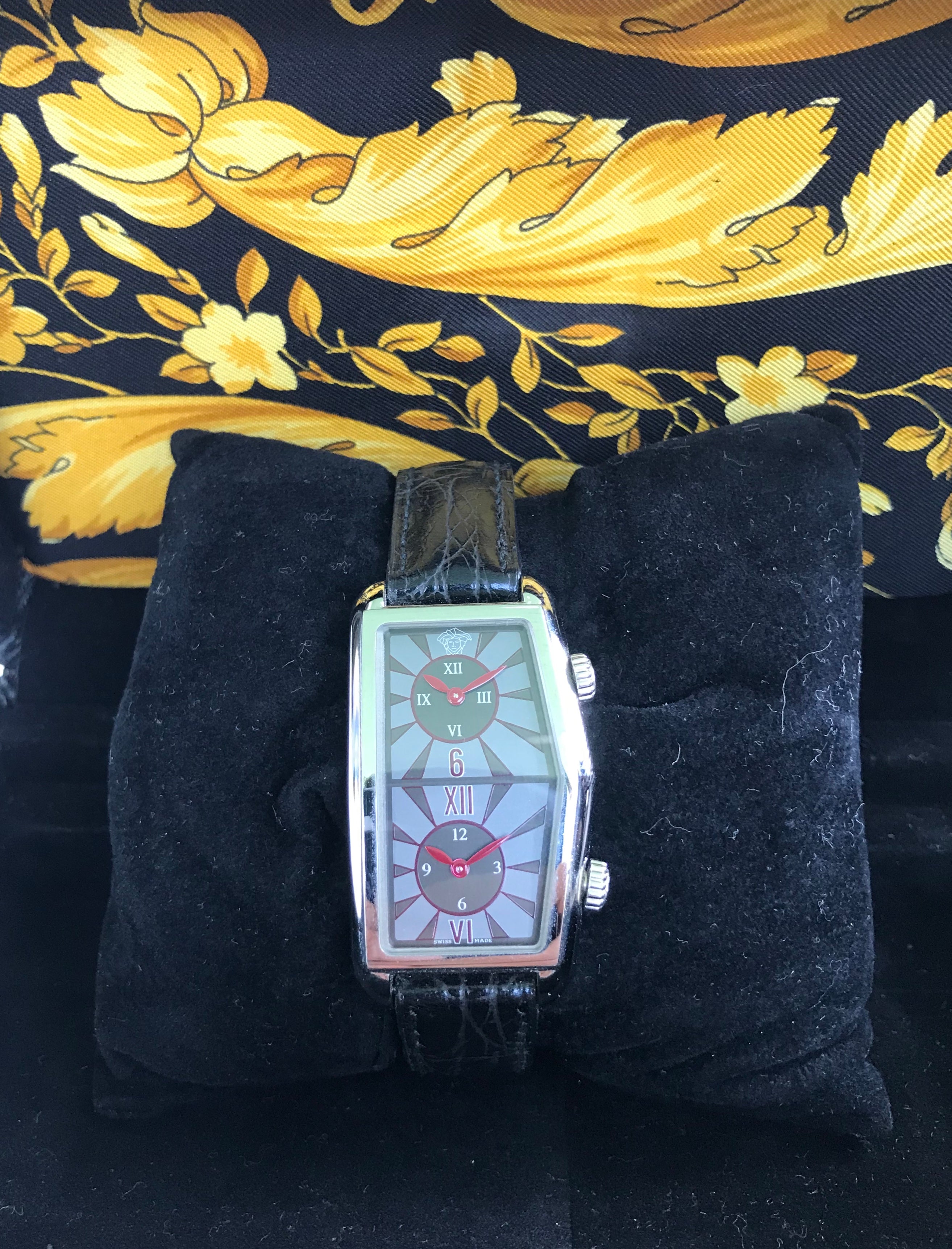 Versace dual time clearance watch